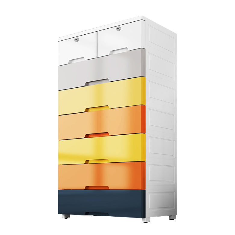 Kleiderschrank im zeitgenössischen Stil Kunststoff Schlafzimmer Kleiderschrank mit Schubladen