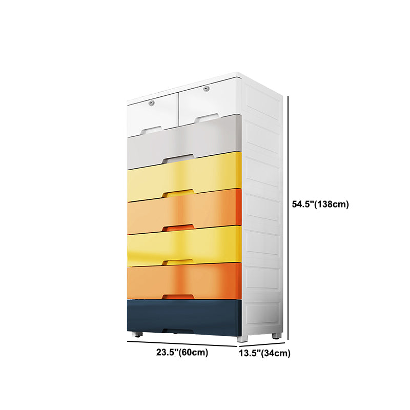 Kleiderschrank im zeitgenössischen Stil Kunststoff Schlafzimmer Kleiderschrank mit Schubladen