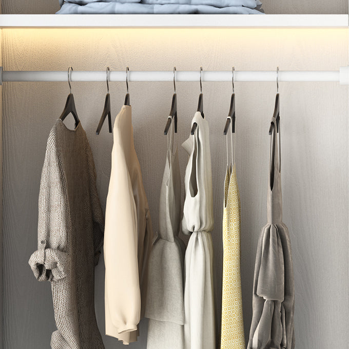 Weißer Holzgarderobe Schrank für zeitgenössische Lagerschrank