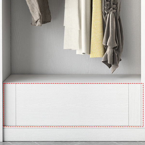 Weißer Holzgarderobe Schrank für zeitgenössische Lagerschrank