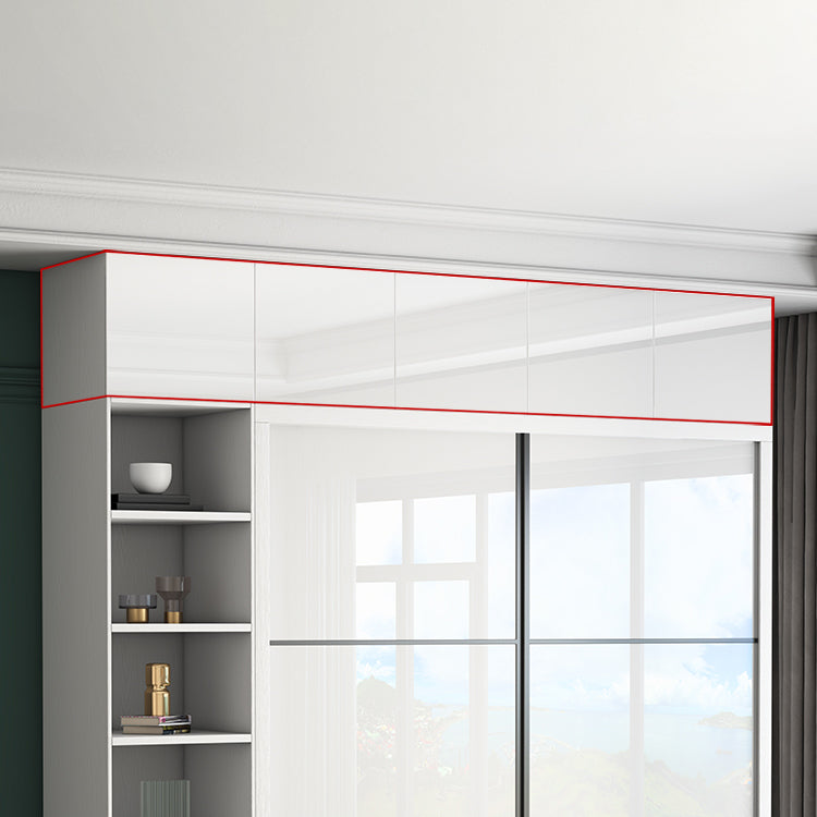 Weißer Holzgarderobe Schrank für zeitgenössische Lagerschrank