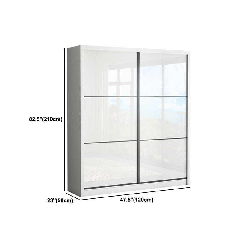 Weißer Holzgarderobe Schrank für zeitgenössische Lagerschrank