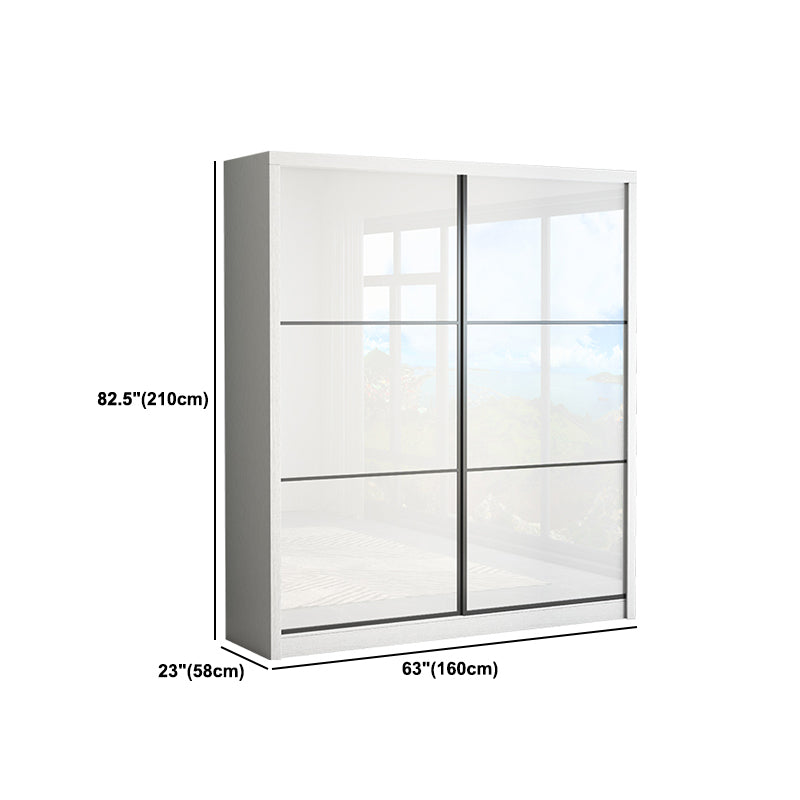 Weißer Holzgarderobe Schrank für zeitgenössische Lagerschrank