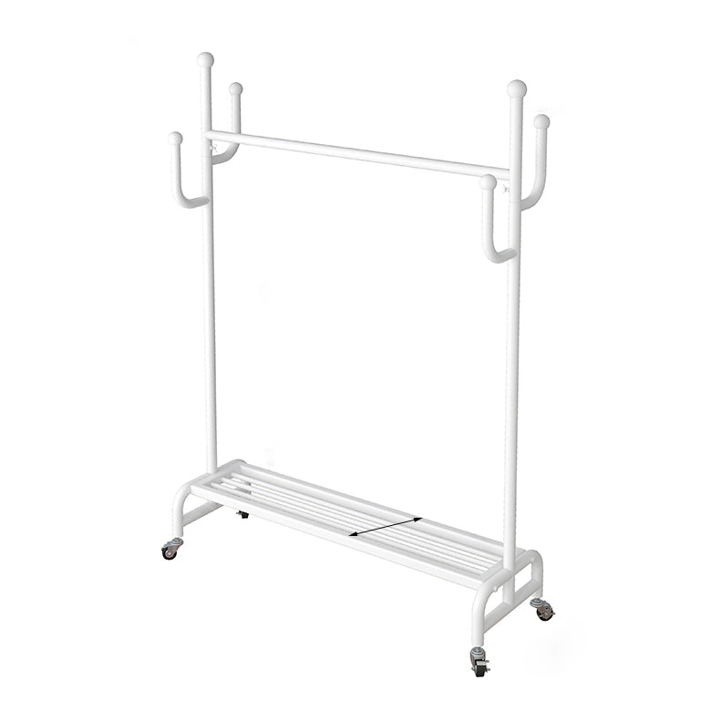 Metal Iron Open Armoire Contemporary Style Armoire with Clothing Rod White Clearhalo 'Armoires & Wardrobes' 'armoires_wardrobes' 'Bedroom Furniture' 'furn' 'furn_armoires_wardrobes' 'Furniture' 5373044