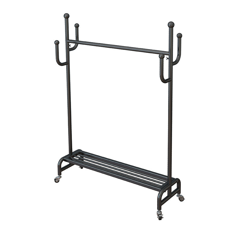 Metal Iron Open Armoire Contemporary Style Armoire with Clothing Rod Black Clearhalo 'Armoires & Wardrobes' 'armoires_wardrobes' 'Bedroom Furniture' 'furn' 'furn_armoires_wardrobes' 'Furniture' 5373045