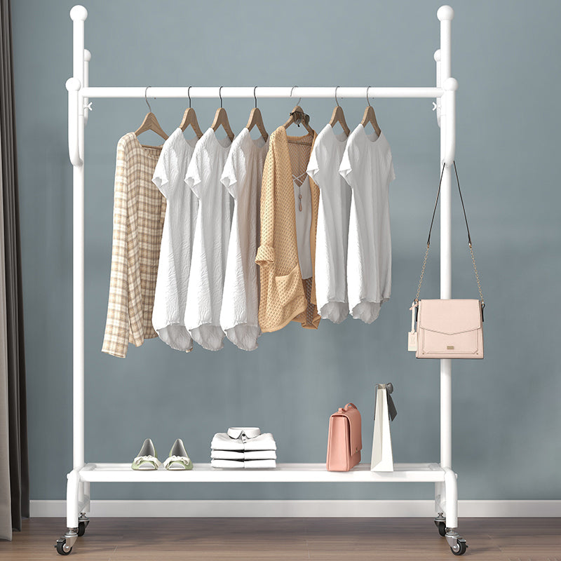 Armata in ferro aperto di ferro in metallo Armata in stile contemporaneo con canna da abbigliamento