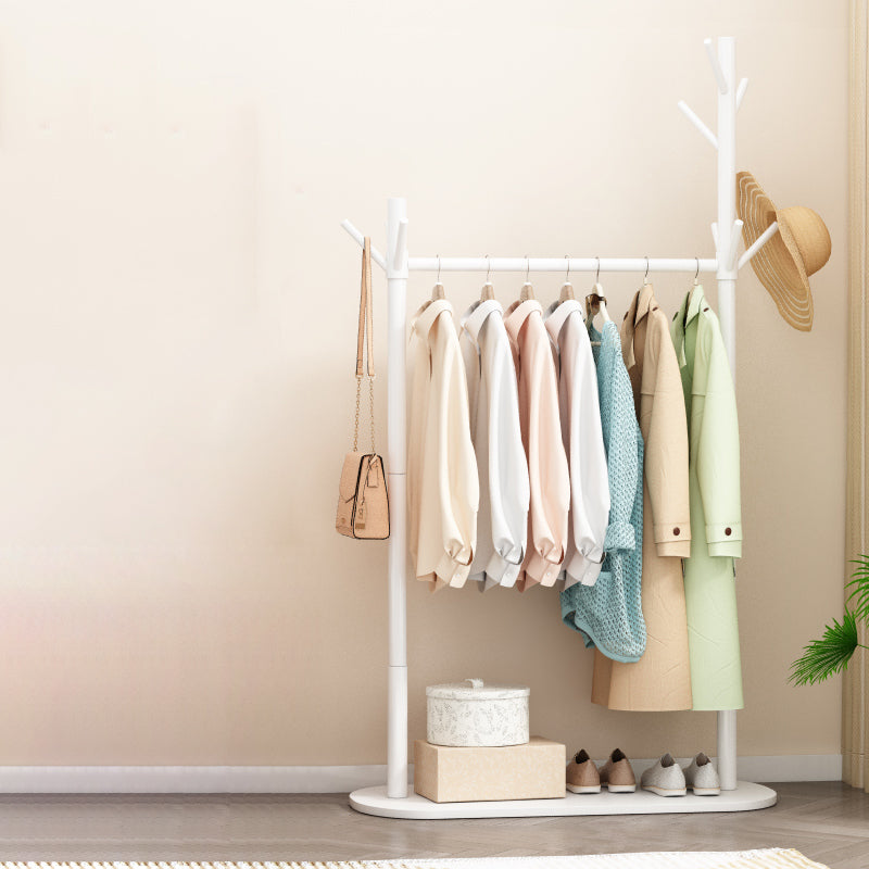 Contemporary Style Open Armoire Pine Wood Armoire with Clothing Rod White Shelf Not Included Clearhalo 'Armoires & Wardrobes' 'armoires_wardrobes' 'Bedroom Furniture' 'furn' 'furn_armoires_wardrobes' 'Furniture' 5373064