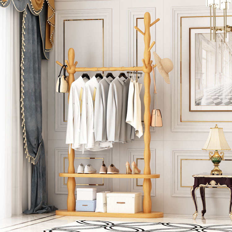 Contemporary Style Open Armoire Pine Wood Armoire with Clothing Rod Clearhalo 'Armoires & Wardrobes' 'armoires_wardrobes' 'Bedroom Furniture' 'furn' 'furn_armoires_wardrobes' 'Furniture' 5373065