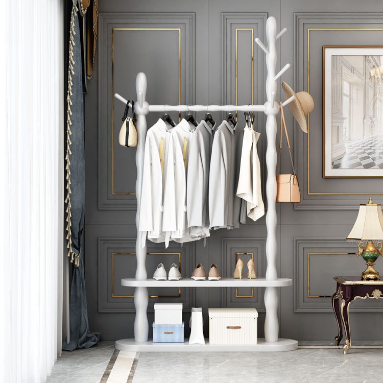Contemporary Style Open Armoire Pine Wood Armoire with Clothing Rod Clearhalo 'Armoires & Wardrobes' 'armoires_wardrobes' 'Bedroom Furniture' 'furn' 'furn_armoires_wardrobes' 'Furniture' 5373066