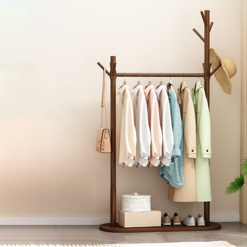 Contemporary Style Open Armoire Pine Wood Armoire with Clothing Rod Coffee Shelf Not Included Clearhalo 'Armoires & Wardrobes' 'armoires_wardrobes' 'Bedroom Furniture' 'furn' 'furn_armoires_wardrobes' 'Furniture' 5373069