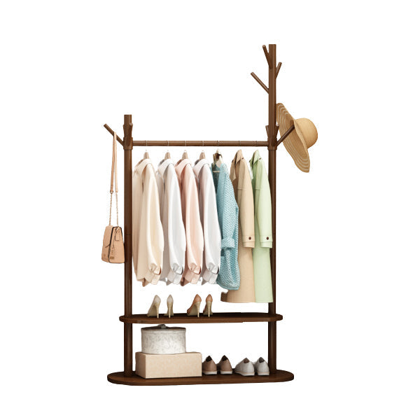 Contemporary Style Open Armoire Pine Wood Armoire with Clothing Rod Clearhalo 'Armoires & Wardrobes' 'armoires_wardrobes' 'Bedroom Furniture' 'furn' 'furn_armoires_wardrobes' 'Furniture' 5373078