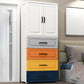 Contemporary Style Wardrobe Plastic Bedroom Wardrobe Closet With Drawer