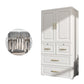 Contemporary Style Wardrobe Plastic Bedroom Wardrobe Closet With Drawer