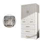 Contemporary Style Wardrobe Plastic Bedroom Wardrobe Closet With Drawer
