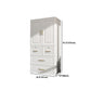 Contemporary Style Wardrobe Plastic Bedroom Wardrobe Closet With Drawer