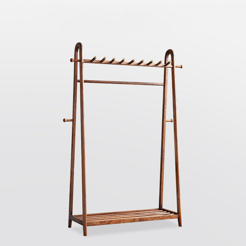 Brown in stile contemporaneo armadio cenere di cenere armadio aperto con asta di abbigliamento