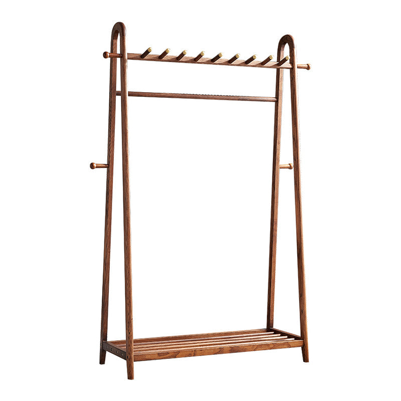 Brown in stile contemporaneo armadio cenere di cenere armadio aperto con asta di abbigliamento