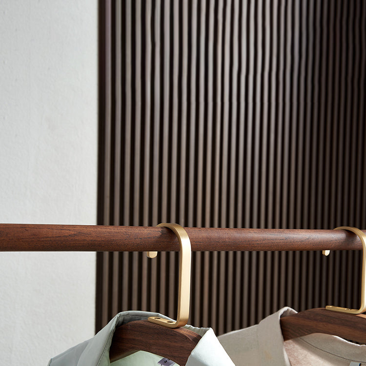 Brown in stile contemporaneo armadio cenere di cenere armadio aperto con asta di abbigliamento