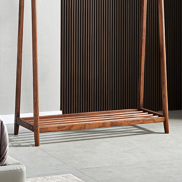 Brown in stile contemporaneo armadio cenere di cenere armadio aperto con asta di abbigliamento