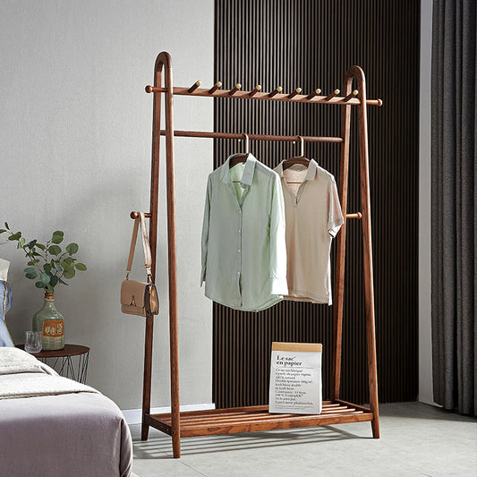 Brown in stile contemporaneo armadio cenere di cenere armadio aperto con asta di abbigliamento