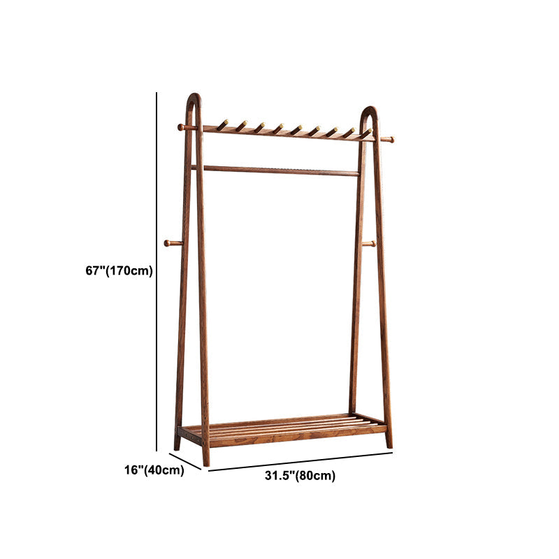 Brown in stile contemporaneo armadio cenere di cenere armadio aperto con asta di abbigliamento