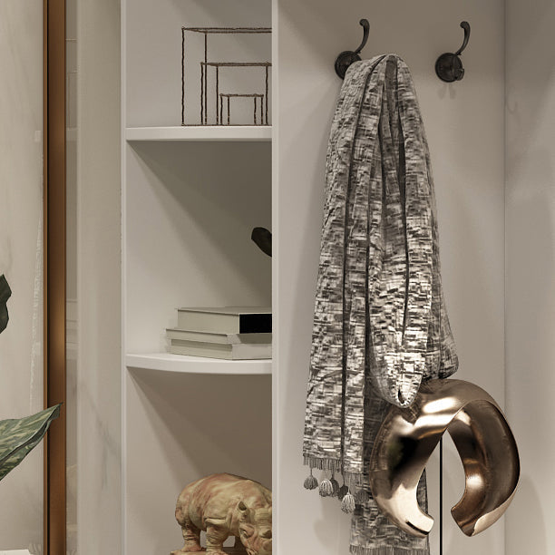 Kleiderschrank der zeitgenössischen Style weiße Farbe Holzkleiderschrank mit Schublade