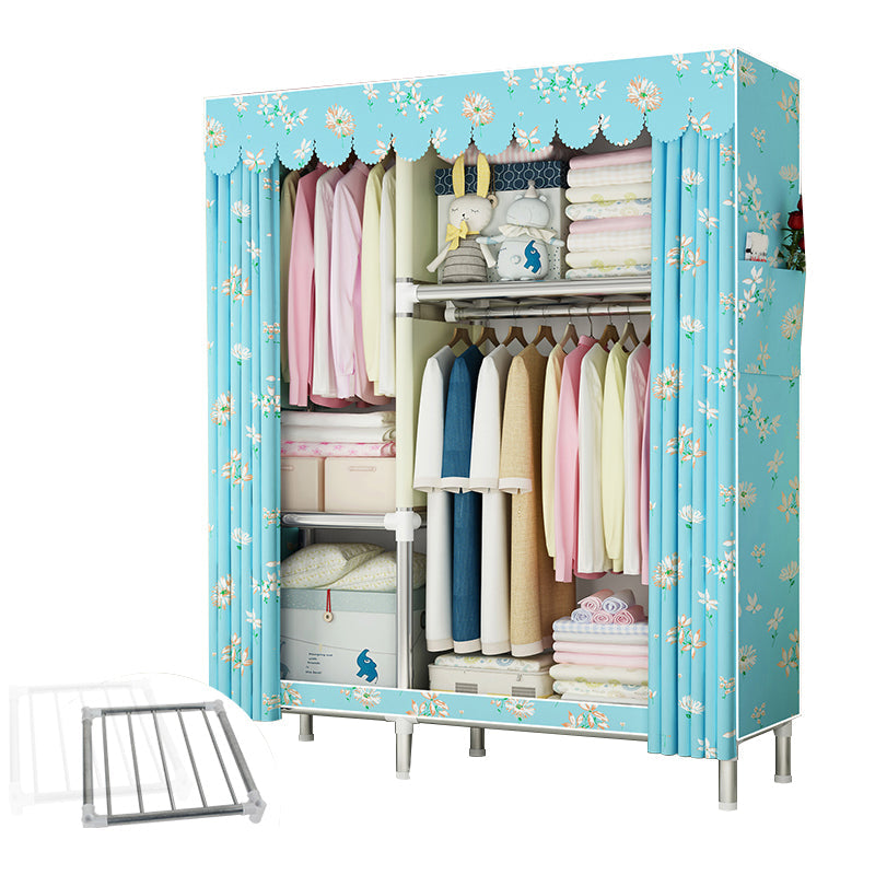 Stalen frame garderobe armoire eigentijdse garderobe kast voor slaapkamer