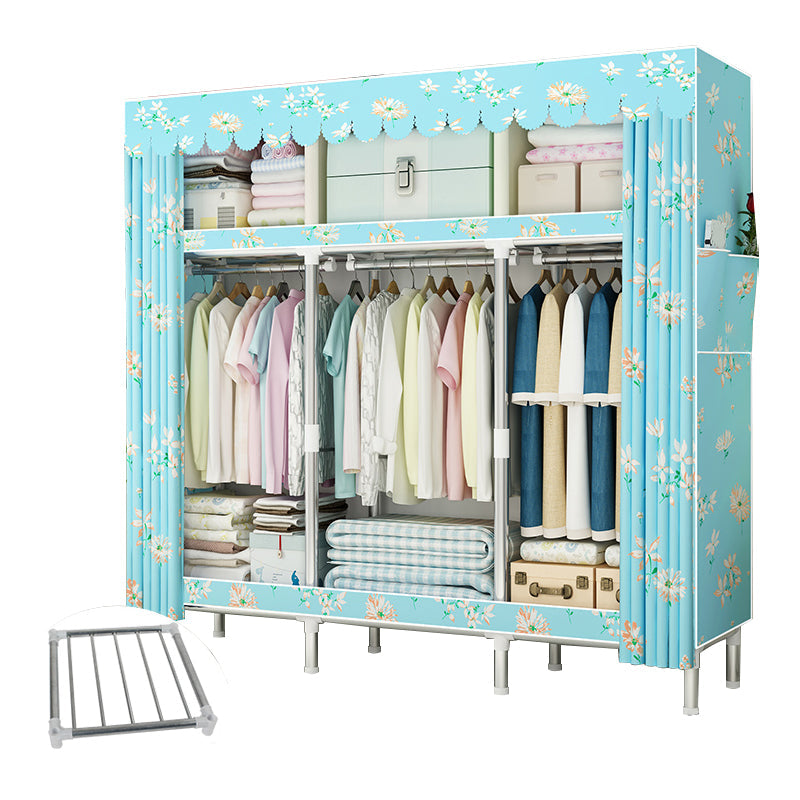 Stalen frame garderobe armoire eigentijdse garderobe kast voor slaapkamer