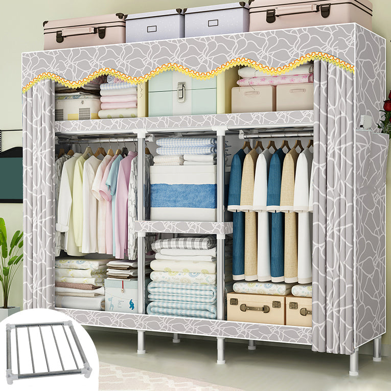 Stalen frame garderobe armoire eigentijdse garderobe kast voor slaapkamer