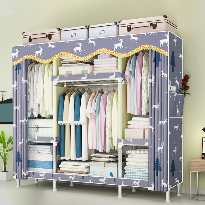 Stalen frame garderobe armoire eigentijdse garderobe kast voor slaapkamer