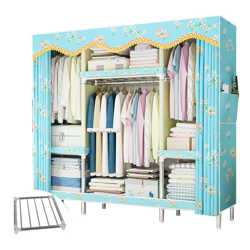 Stalen frame garderobe armoire eigentijdse garderobe kast voor slaapkamer