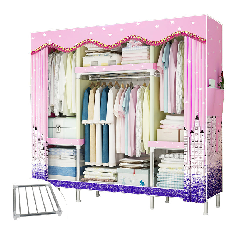 Stalen frame garderobe armoire eigentijdse garderobe kast voor slaapkamer