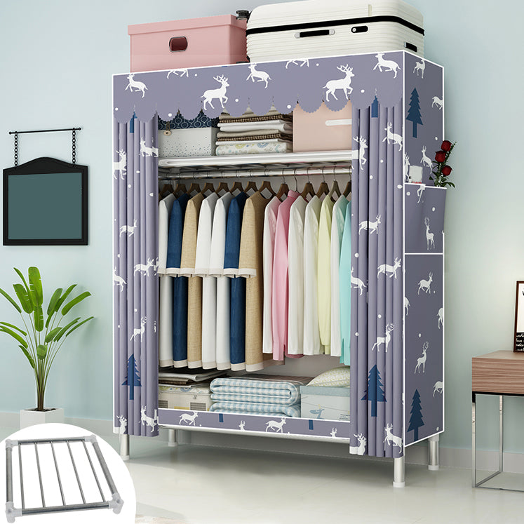 Stalen frame garderobe armoire eigentijdse garderobe kast voor slaapkamer