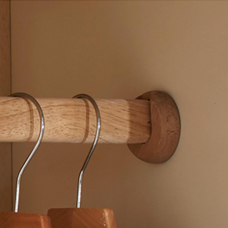 Kleiderschrank im Küstenstil Gummiholz ​​und technische Holzgarderobeschrank