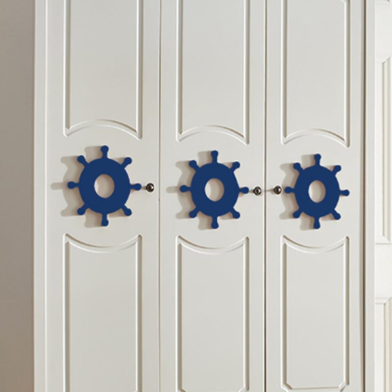 Kleiderschrank im Küstenstil Gummiholz ​​und technische Holzgarderobeschrank