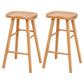 Modern Rectangle Solid Wood Bar Table Set 1/2/4/5/9 Pieces Counter Table with Stools Wood 30"H Stools (Set of 2) Clearhalo 'Bar Furniture' 'furn' 'furn_home_bar_bar_sets' 'Furniture' 'Home Bars & Bar Sets' 'home_bar_bar_sets' 'Kitchen & Dining Furniture' 5373347