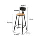 Modern Rectangle Solid Wood Bar Table Set 1/2/4/5/9 Pieces Counter Table with Stools Clearhalo 'Bar Furniture' 'furn' 'furn_home_bar_bar_sets' 'Furniture' 'Home Bars & Bar Sets' 'home_bar_bar_sets' 'Kitchen & Dining Furniture' 5373357
