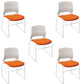 Mesh Fabric Seat Conference Chair Armless Modern Ergonomic Chair for Office Orange 5 Piece Set Clearhalo 'furn' 'furn_office_chair' 'Furniture' 'Office Chairs' 'Office Furniture' 'office_chair' 5373381