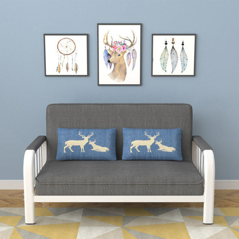 Sofá cuadrado contemporáneo Sofá convertible, 51.18 "L x 24.80" W x 33.46 "H