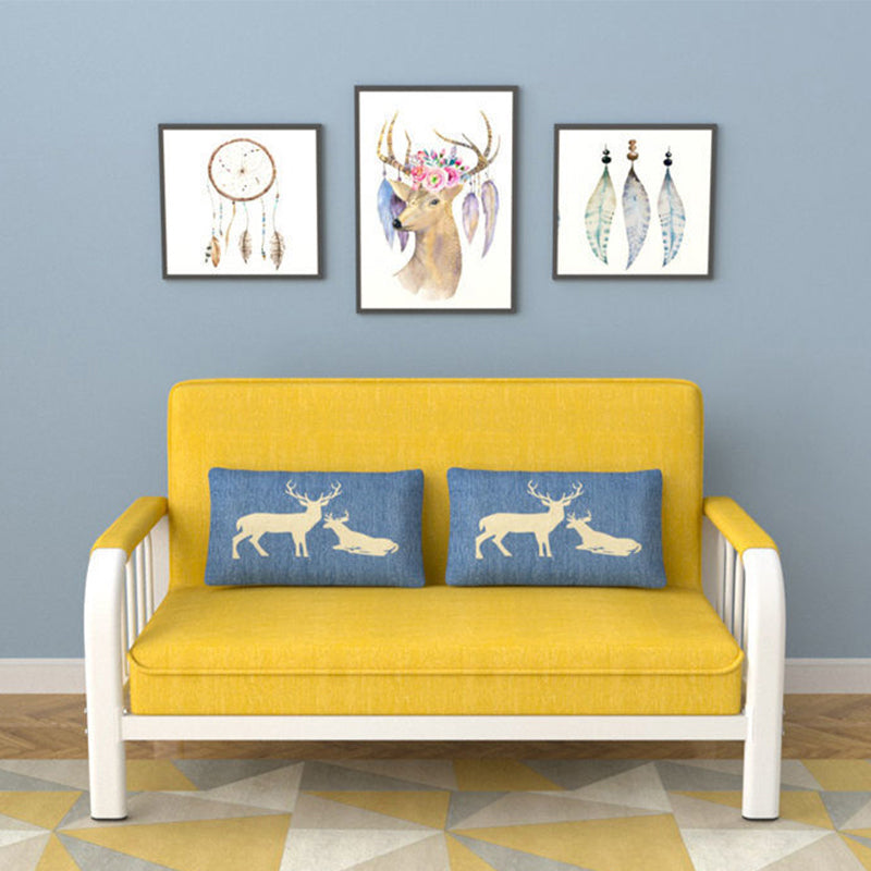 Sofá cuadrado contemporáneo Sofá convertible, 51.18 "L x 24.80" W x 33.46 "H