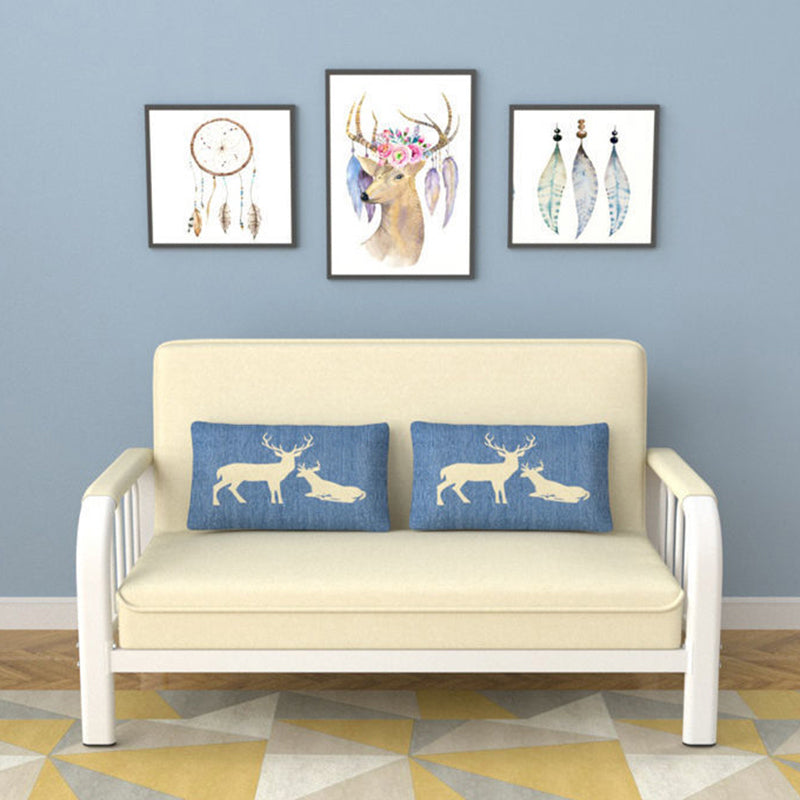 Sofá cuadrado contemporáneo Sofá convertible, 51.18 "L x 24.80" W x 33.46 "H