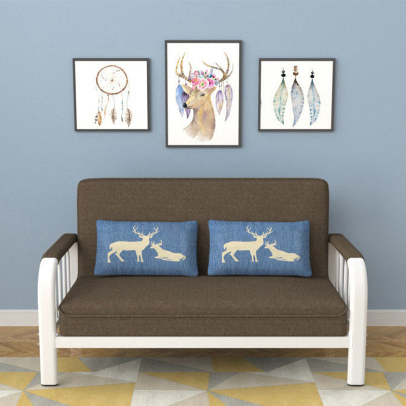 Sofá cuadrado contemporáneo Sofá convertible, 51.18 "L x 24.80" W x 33.46 "H