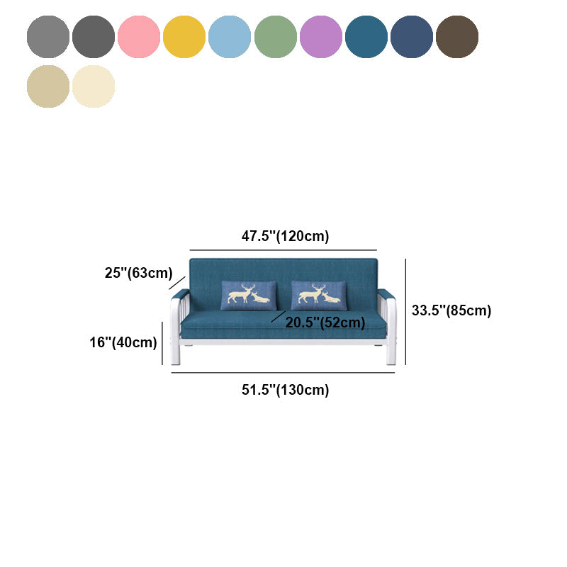 Sofá cuadrado contemporáneo Sofá convertible, 51.18 "L x 24.80" W x 33.46 "H