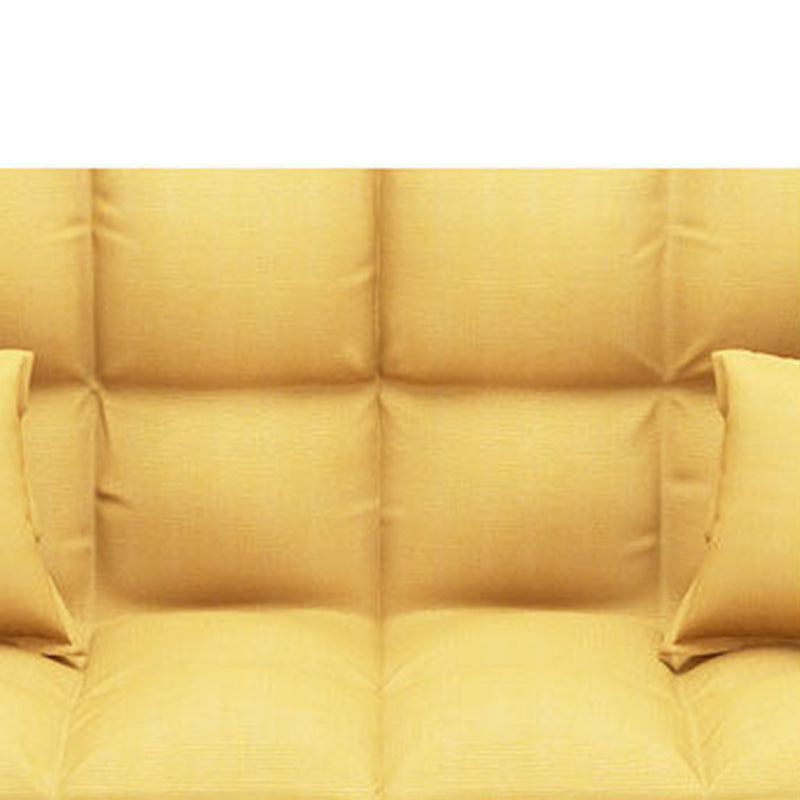 Linen Blend Contemporary Square Sofa Convertible Sofa, 45.66" L X 17.71" W X 25.98" H Clearhalo 'furn' 'furn_sofas' 'Furniture' 'Living Room Furniture' 'Sofa' 'sofas' 5373442