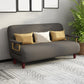 Contemporary Linen Sofa Bed with Pillow Back for Apartment and Bonus Room