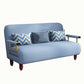 Contemporary Linen Sofa Bed with Pillow Back for Apartment and Bonus Room