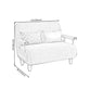 Contemporary Linen Sofa Bed with Pillow Back for Apartment and Bonus Room