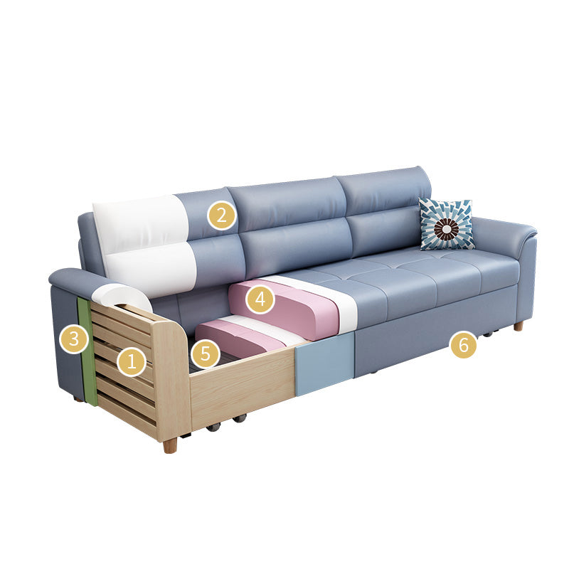 Mélange de coton et faux biscuit en cuir