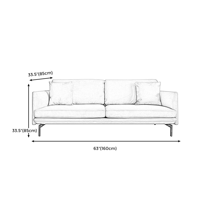 Stationary 2-seater Living Room Tuxedo Arm Standard Cushions Settee