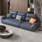 Coussins amovibles bleus carrés canapé et chaise